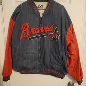 Vintage MILWAUKEE BRAVES BOSTON 1957 Cooperstown Collection MIRAGE Jacket XLarge